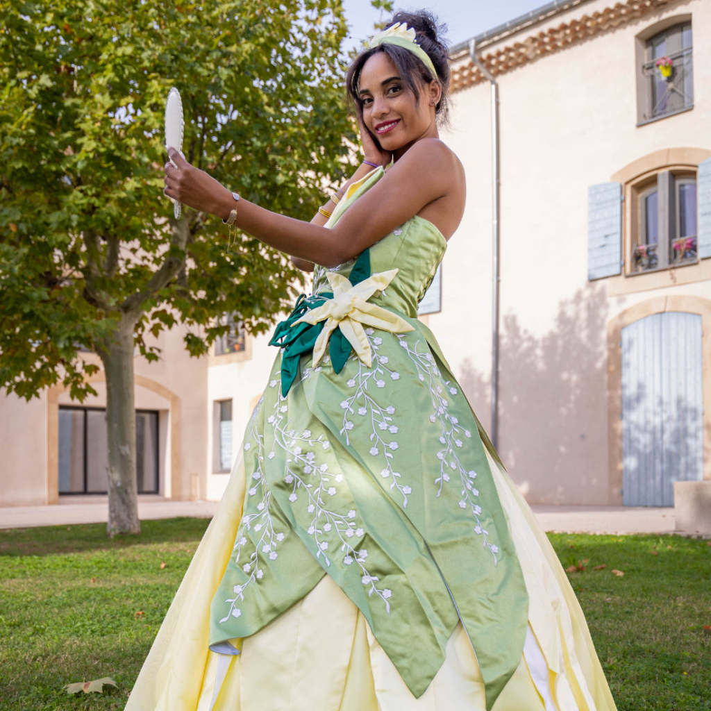 Tiana robe verte princesse