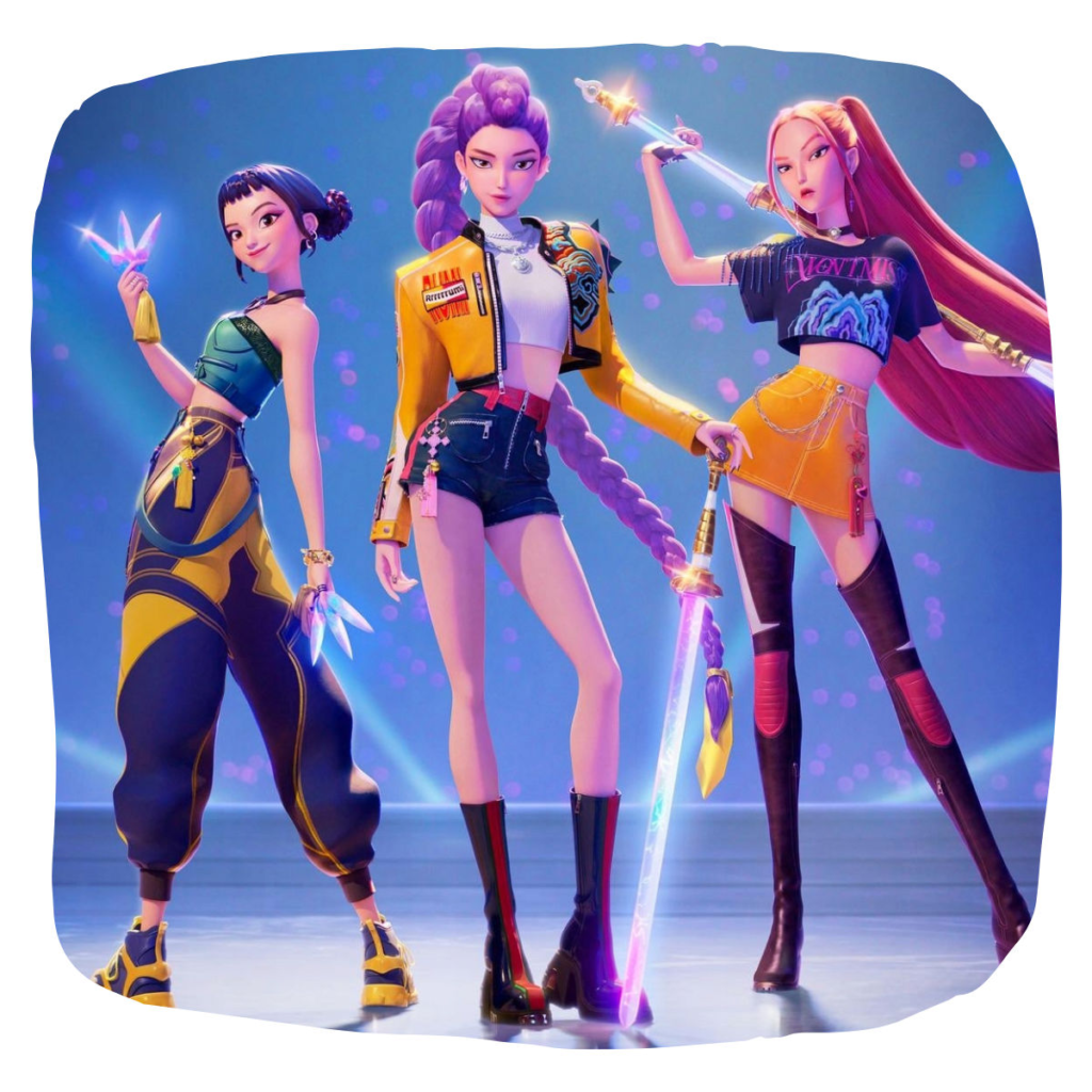 les 3 huntrix ensemble