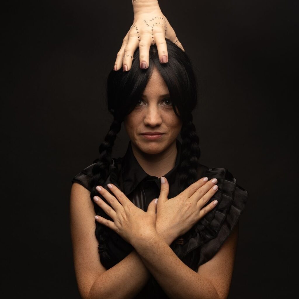 Idée halloween mercredi Addams